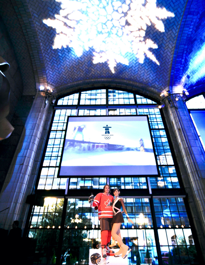 Young figure skater performing in Texas ice show on portable ice surface